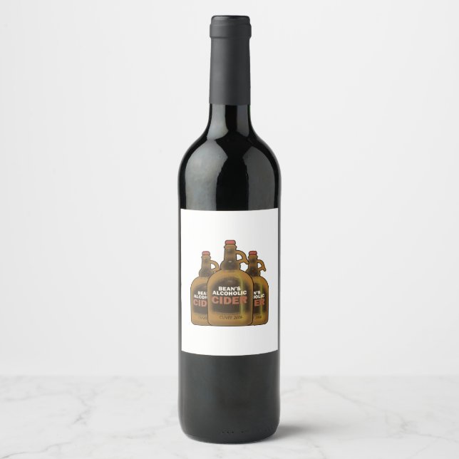 Rótulo De Garrafa De Cerveja Bean Cider (Frente)