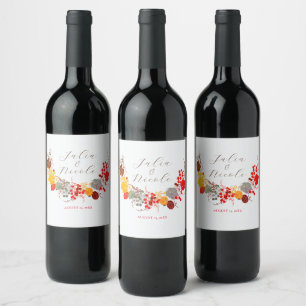 Rótulo De Garrafa De Cerveja Beijo Francês Flores de Uva Doce de Morango Casame
