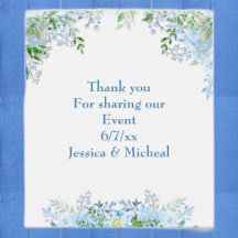 Bela flor azul obrigado