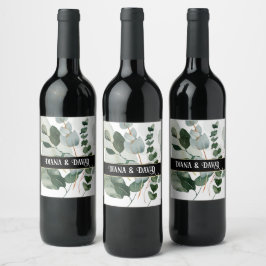 Rótulo De Garrafa De Cerveja BELEZA DA PRIMAVERA BOTÂNICA VERDE Casamento Casai