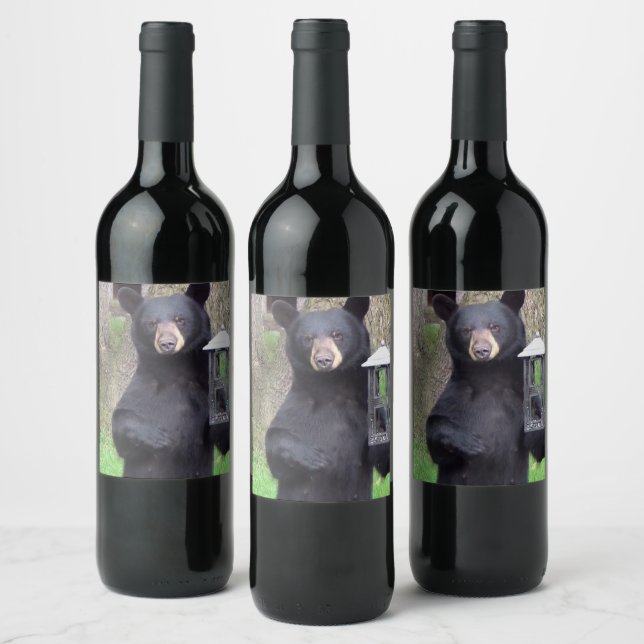 Rótulo De Garrafa De Cerveja Belo Urso Negro (Garrafas)