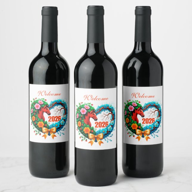 Rótulo De Garrafa De Cerveja Bem-vindo 2026 (Garrafas)