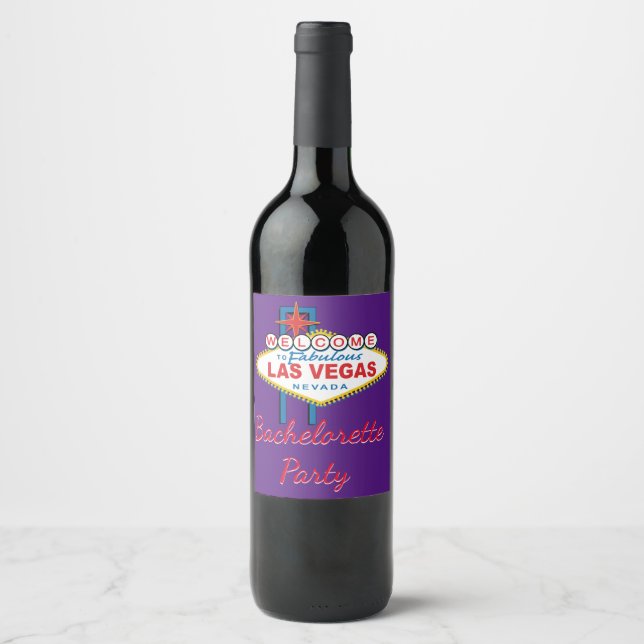 Rótulo De Garrafa De Cerveja Bem-vindo à Festa de solteira de Las Vegas (Frente)