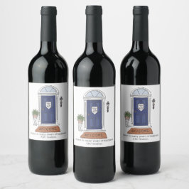 Rótulo De Garrafa De Cerveja Bem-vindo ao site personalizado da porta inicial