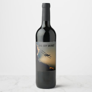 Rótulo De Garrafa De Cerveja Bi Avie Sky