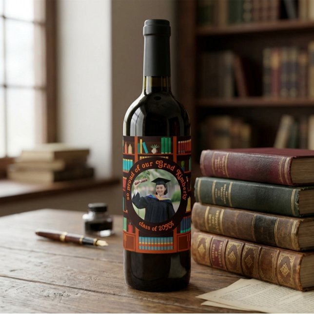 Rótulo De Garrafa De Cerveja Biblioteca Personalizada com Tema de Fotos  (Criador carregado)