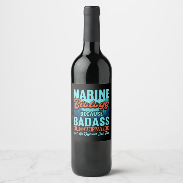 Rótulo De Garrafa De Cerveja Biólogo Marinho (Frente)