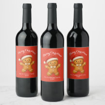 Biscoito de Gengibre Fofo com Chapéu de Papai Noel