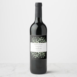 Rótulo De Garrafa De Cerveja Black Eucalyptus Juntos Para Sempre Noivado