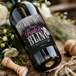 Rótulo De Garrafa De Cerveja Bling Disco Bachelorette ID925