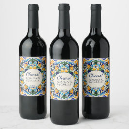 Rótulo De Garrafa De Cerveja Blue talavera azul vintage *** ****
