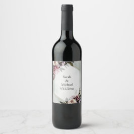 Rótulo De Garrafa De Cerveja Blush Botânico