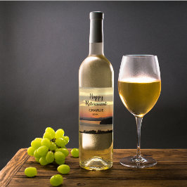 Rótulo De Garrafa De Cerveja Boa Reforma Laranja Sunset com Nome