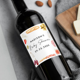 Rótulo De Garrafa De Cerveja Boards and Bottles Charcuterie Baby Shower