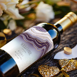 Rótulo De Garrafa De Cerveja Boas-vindas ao Crystal Agate, ID825