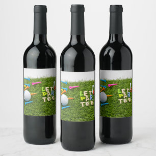 Rótulo De Garrafa De Cerveja Bola de golfe e eles nos deixaram ir jogar golfist