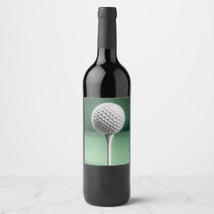 Rótulo De Garrafa De Cerveja Bola de Golfe no Tee