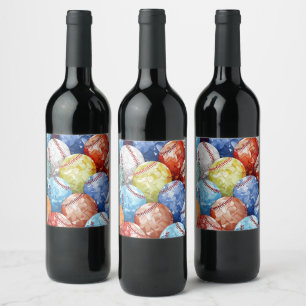 Rótulo De Garrafa De Cerveja Bolsas de Base Multicoloridas Funky