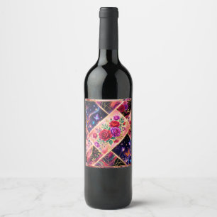 Rótulo De Garrafa De Cerveja Borboletas, Sonhos Florais & Elegância Dourada