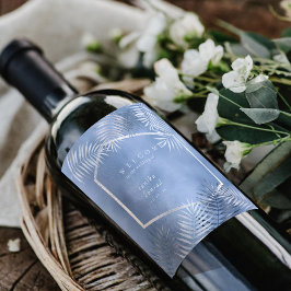 Rótulo De Garrafa De Cerveja Bote de Palma Lush Windsor Blue ID956