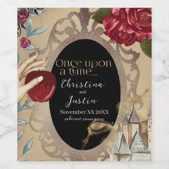 Rótulo De Garrafa De Cerveja Branca de Neve - Baleia de Lama de Espelho Magnéti (Rótulo Único)