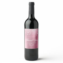 Brilhante Diamante Rosa Cetim Folha de Agradecimen