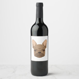 Rótulo De Garrafa De Cerveja Buldogue Francês