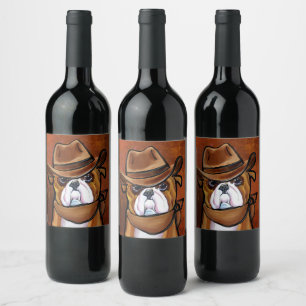 Rótulo De Garrafa De Cerveja Bulldog           