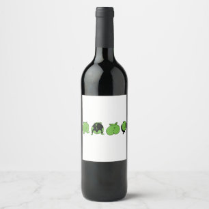 Rótulo De Garrafa De Cerveja Bumbuns de Hamster Verde