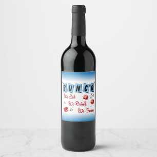 Rótulo De Garrafa De Cerveja Bunco Vermelho