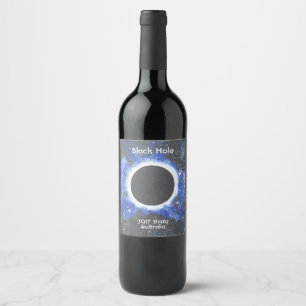 Rótulo De Garrafa De Cerveja Buraco negro Shiraz