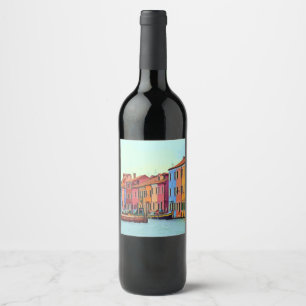 Rótulo De Garrafa De Cerveja BURANO - Veneza de laguna veneziana - Burano