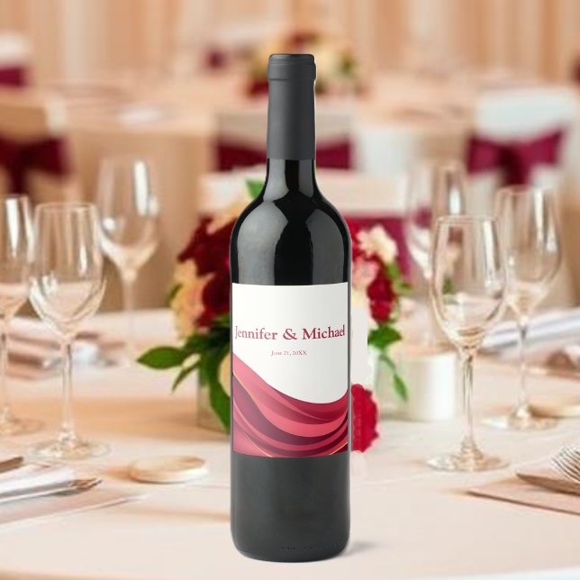 Rótulo De Garrafa De Cerveja Burgundy (Burgundy  Wine Label)