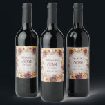 Rótulo De Garrafa De Cerveja Burgundy Rust Orange Floral Women's 50th Birthday<br><div class="desc">Rust, laranja, floral e folhagem elegantes, etiquetas de garrafa de vinho personalizadas de 50ª festa de aniversário, de cor amarela e laranja. Design suas etiquetas para qualquer idade. Entre em contato comigo para obter assistência com suas personalizações ou para solicitar outros produtos Zazzle correspondentes ou coordenadores para o seu partido....</div>