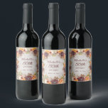 Rótulo De Garrafa De Cerveja Burgundy Rust Orange Floral Women's 50th Birthday<br><div class="desc">Rust, laranja, floral e folhagem elegantes, etiquetas de garrafa de vinho personalizadas de 50ª festa de aniversário, de cor amarela e laranja. Design suas etiquetas para qualquer idade. Entre em contato comigo para obter assistência com suas personalizações ou para solicitar outros produtos Zazzle correspondentes ou coordenadores para o seu partido....</div>