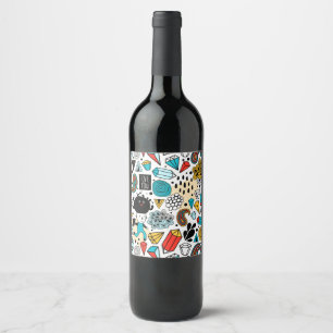 Rótulo De Garrafa De Cerveja Cabeça louca