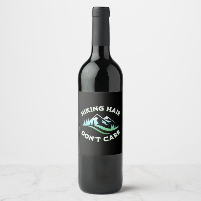Rótulo De Garrafa De Cerveja Cabelo de Caminhada Não Liga (Frente)