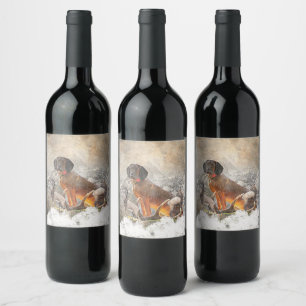 Rótulo De Garrafa De Cerveja Caça-Montanha Bávaro, Arte