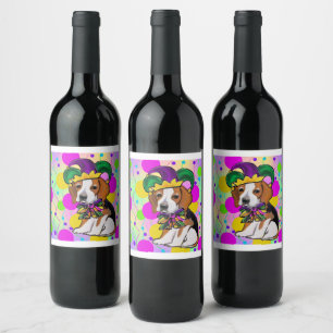 Rótulo De Garrafa De Cerveja Cachorro Beagle
