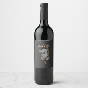 Rótulo De Garrafa De Cerveja Café - Preciso De Café