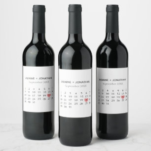Rótulo De Garrafa De Cerveja Calendário personalizar seu dia especial