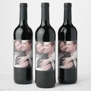 Rótulo De Garrafa De Cerveja Calliografia Floral Dusty Mauve ID771