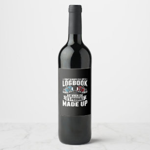 Rótulo De Garrafa De Cerveja Caminhoneiro Engraçado Caminhão-Caminhoneiro