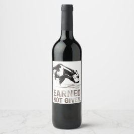 Rótulo De Garrafa De Cerveja Camiseta Motivacional Panther Gym Citação