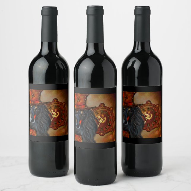Rótulo De Garrafa De Cerveja Cão Afegão  (Garrafas)