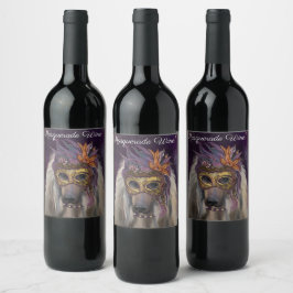 Rótulo De Garrafa De Cerveja Cão Afegão