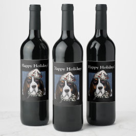 RÓTULO DE GARRAFA DE CERVEJA CÃO BASSET