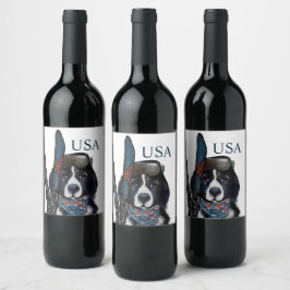 RÓTULO DE GARRAFA DE CERVEJA CÃO DE TERRA NOVA