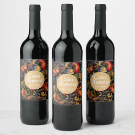 Rótulo De Garrafa De Cerveja Casa Nova Novo Lar Rosepaint Rosemaling 2 de 6