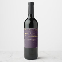 Casamento Celestial Estrelas e Lua Deep Purple